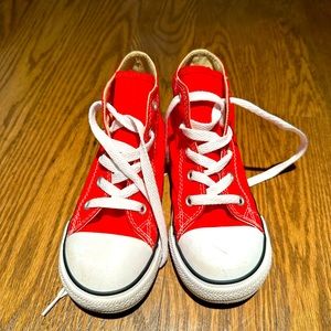 Converse Chuck Taylor All Star High Top Youth Red Shoes